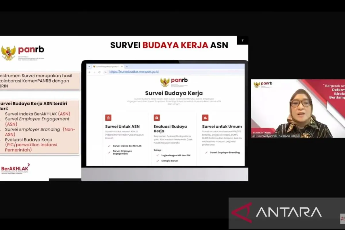 PANRB Gelar Suervei-Evaluasi Budaya Kerja ASN 2024