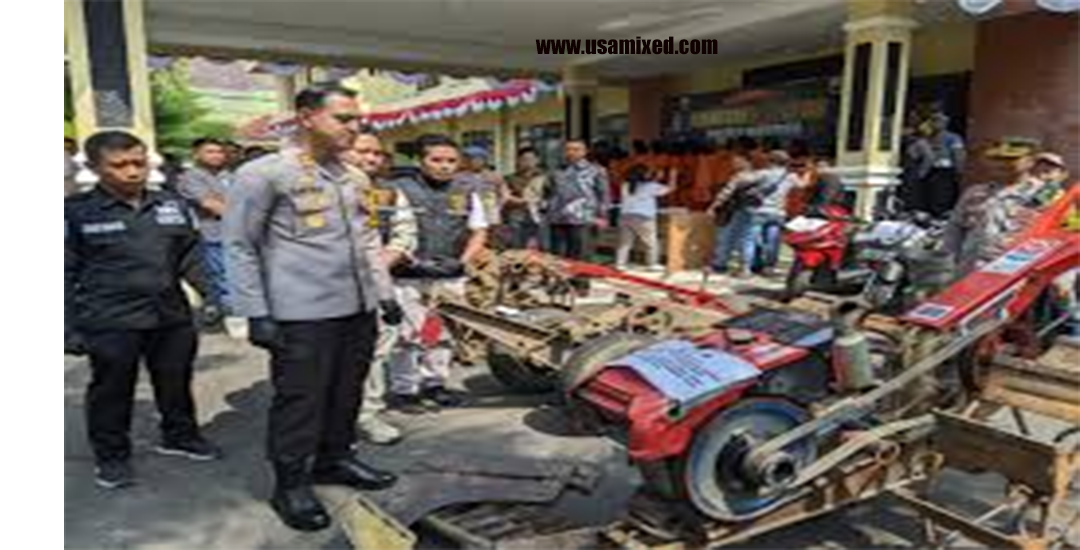 Polres Magetan Gulung Pencuri Mesin Bajak